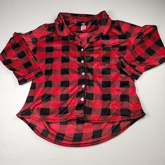 Ashford & Brooks Womens Fleece Long Sleeve Plaid Nightwear Pjs Pajama Set 2XL - Picture 2 of 11